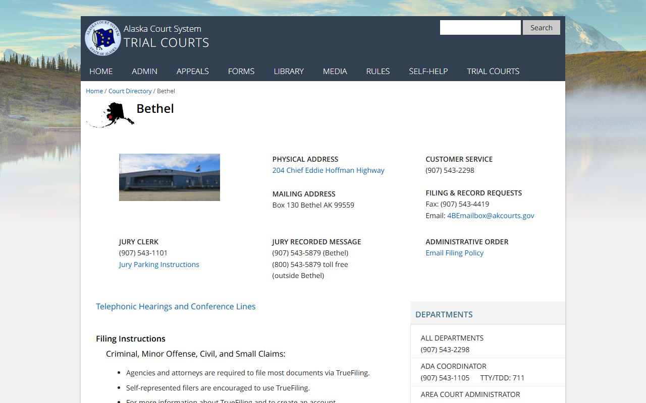 Bethel traffic ticket records court directory